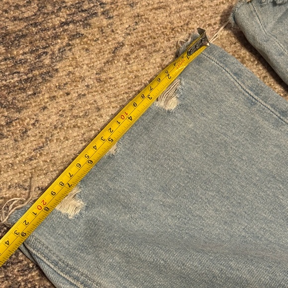 Flying Monkey Light Blue Distressed Flare Jeans - Picture 5 of 7